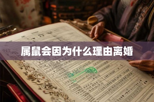 属鼠会因为什么理由离婚