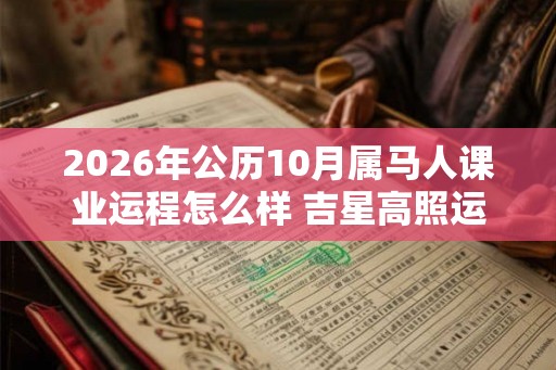 2026年公历10月属马人课业运程怎么样 吉星高照运势强盛