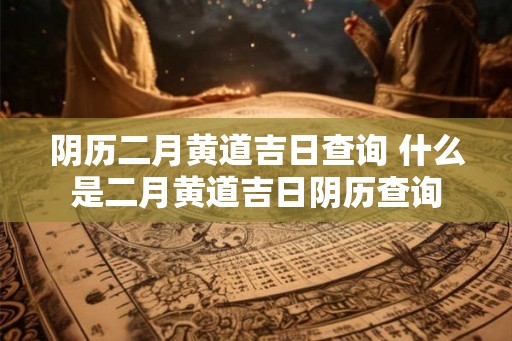 阴历二月黄道吉日查询 什么是二月黄道吉日阴历查询