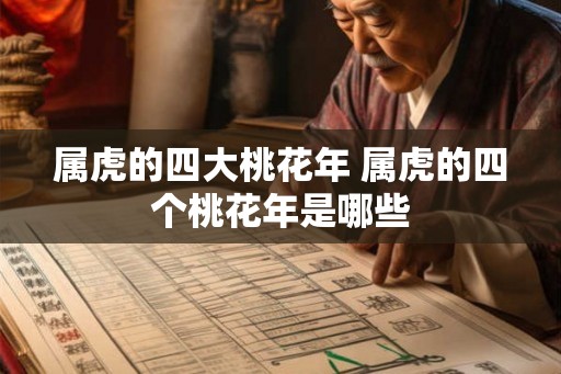 属虎的四大桃花年 属虎的四个桃花年是哪些