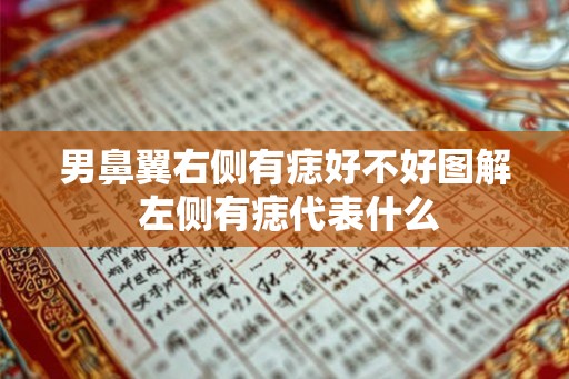 男鼻翼右侧有痣好不好图解 左侧有痣代表什么
