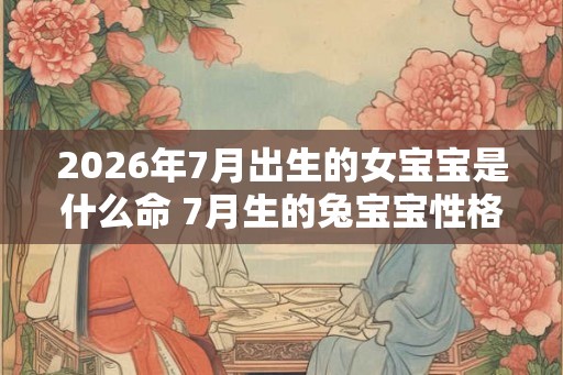 2026年7月出生的女宝宝是什么命 7月生的兔宝宝性格好不好