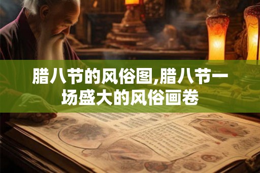 腊八节的风俗图,腊八节一场盛大的风俗画卷