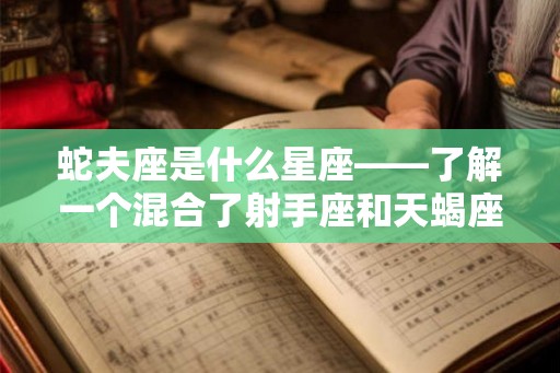 蛇夫座是什么星座——了解一个混合了射手座和天蝎座特点的星座
