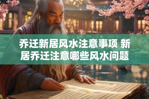 乔迁新居风水注意事项 新居乔迁注意哪些风水问题
