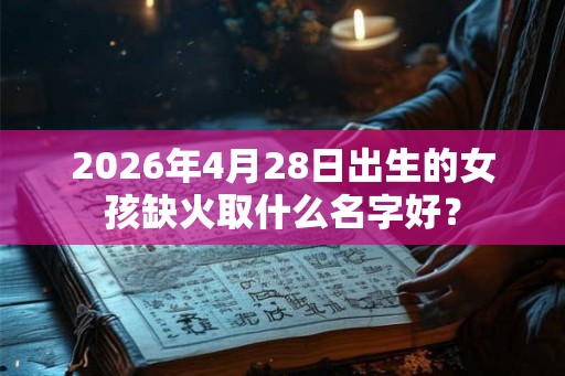 2026年4月28日出生的女孩缺火取什么名字好？