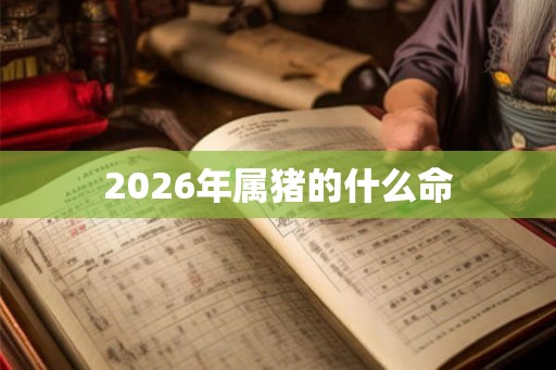 2026年属猪的什么命