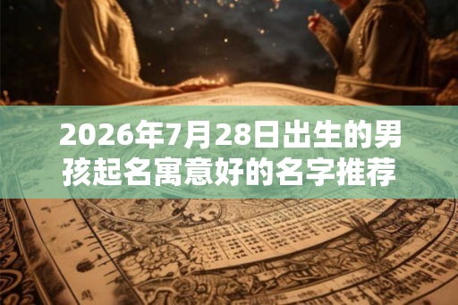 2026年7月28日出生的男孩起名寓意好的名字推荐