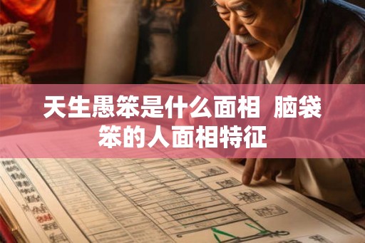 天生愚笨是什么面相  脑袋笨的人面相特征
