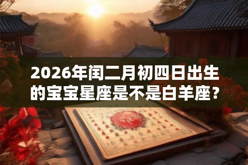 2026年闰二月初四日出生的宝宝星座是不是白羊座？