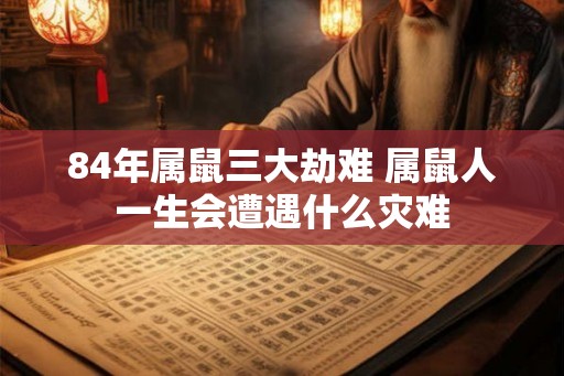 84年属鼠三大劫难 属鼠人一生会遭遇什么灾难