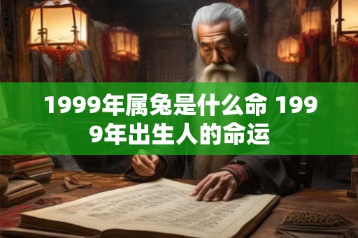 1999年属兔是什么命 1999年出生人的命运