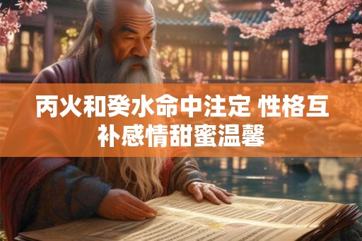 丙火和癸水命中注定 性格互补感情甜蜜温馨