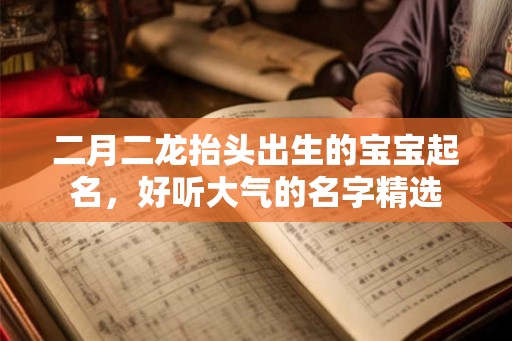 二月二龙抬头出生的宝宝起名，好听大气的名字精选
