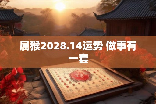 属猴2028.14运势 做事有一套