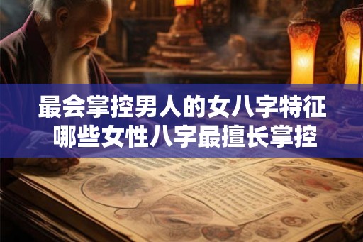 最会掌控男人的女八字特征 哪些女性八字最擅长掌控男人