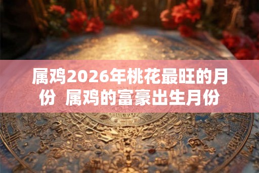 属鸡2026年桃花最旺的月份  属鸡的富豪出生月份