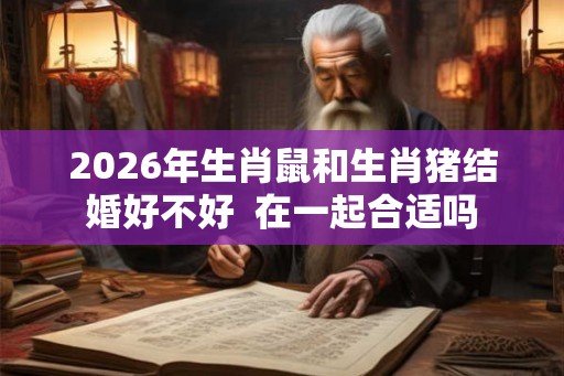 2026年生肖鼠和生肖猪结婚好不好  在一起合适吗