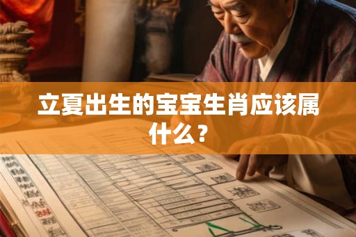 立夏出生的宝宝生肖应该属什么？