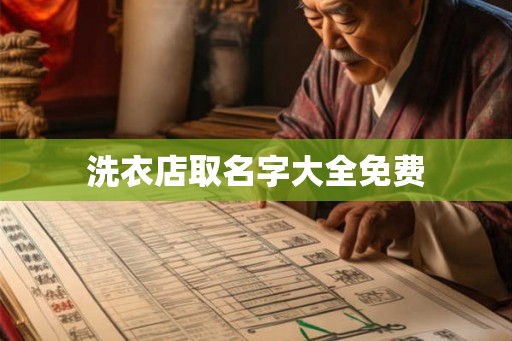 洗衣店取名字大全免费 洗衣店取名字大全免费