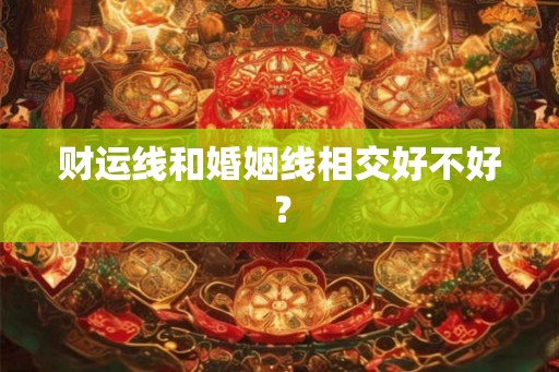 财运线和婚姻线相交好不好？