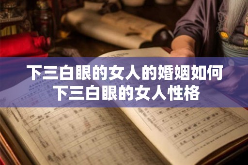下三白眼的女人的婚姻如何 下三白眼的女人性格