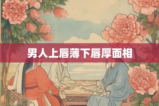 男人上唇薄下唇厚面相