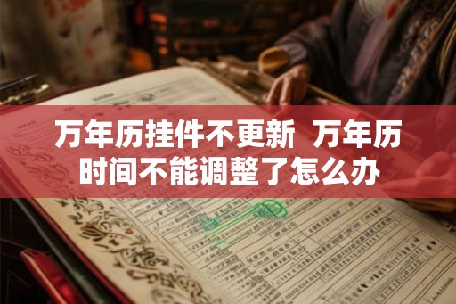 万年历挂件不更新  万年历时间不能调整了怎么办
