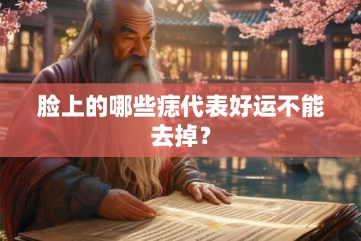 脸上的哪些痣代表好运不能去掉? 脸上的哪些痣代表好运不能去掉?