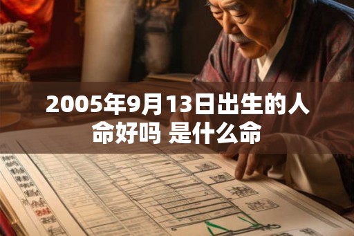 2005年9月13日出生的人命好吗 是什么命 2005年9月13日出生的人命好吗 是什么命