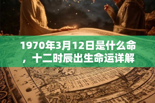 1970年3月12日是什么命，十二时辰出生命运详解