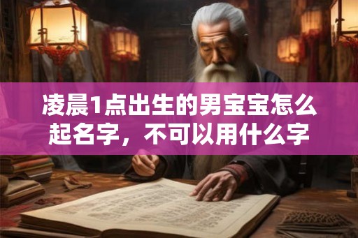 凌晨1点出生的男宝宝怎么起名字，不可以用什么字