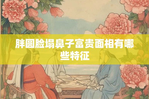 胖圆脸塌鼻子富贵面相有哪些特征