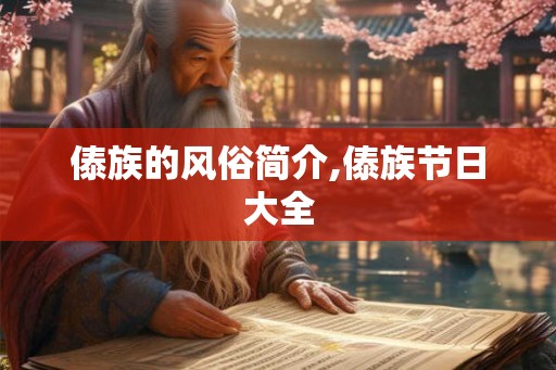 傣族的风俗简介,傣族节日大全