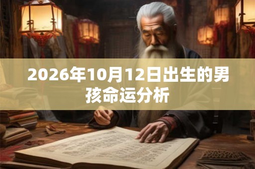 2026年10月12日出生的男孩命运分析