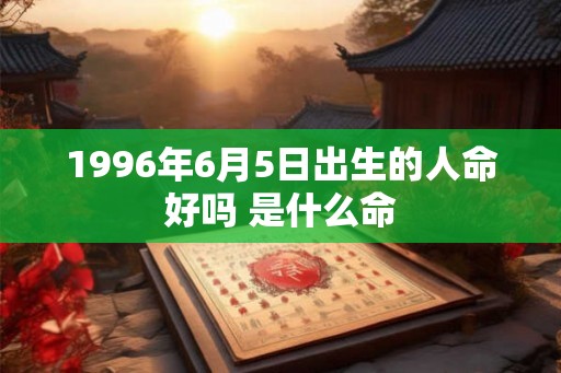 1996年6月5日出生的人命好吗 是什么命