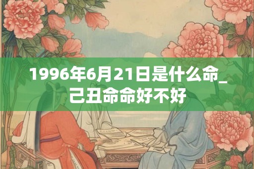 1996年6月21日是什么命_己丑命命好不好
