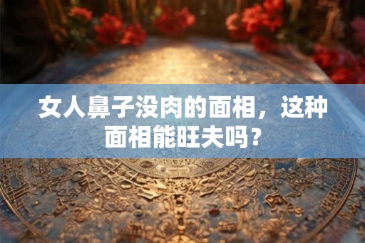 女人鼻子没肉的面相,这种面相能旺夫吗? 女人鼻子没肉的面相,这种面相能旺夫吗?