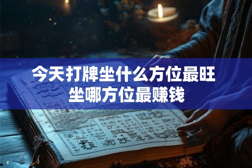今天打牌坐什么方位最旺 坐哪方位最赚钱