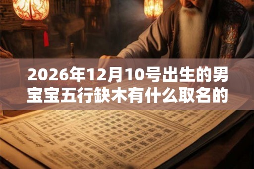2026年12月10号出生的男宝宝五行缺木有什么取名的方法