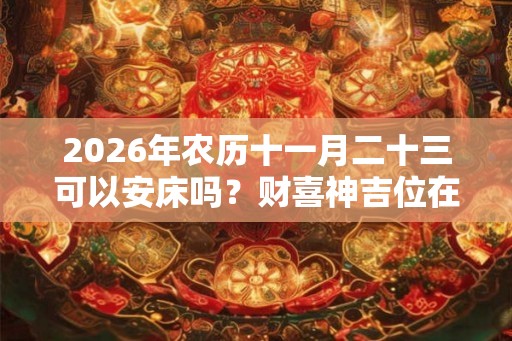 2026年农历十一月二十三可以安床吗？财喜神吉位在哪？