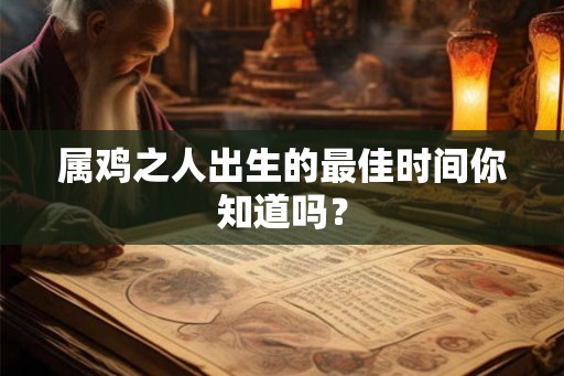 属鸡之人出生的最佳时间你知道吗？