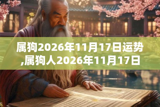 属狗2026年11月17日运势,属狗人2026年11月17日财运,生肖狗2026年11月17日运势 属狗2026年11月17日运势,属狗人2026年11月17日财运,生肖狗2026年11月17日运势