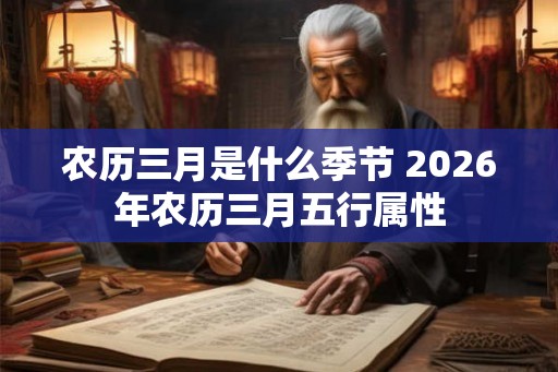 农历三月是什么季节 2026年农历三月五行属性