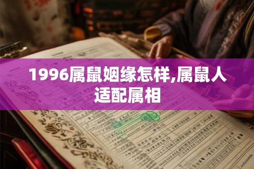 1996属鼠姻缘怎样,属鼠人适配属相