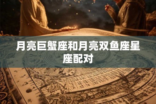 月亮巨蟹座和月亮双鱼座星座配对