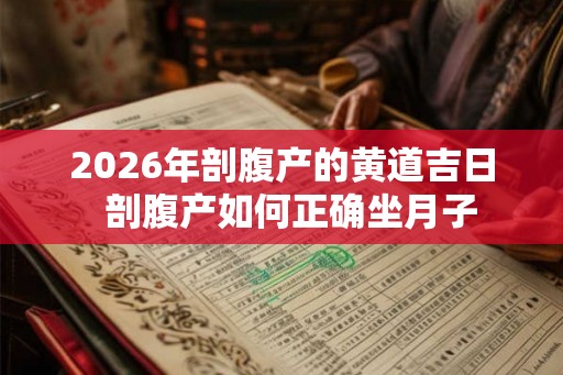 2026年剖腹产的黄道吉日  剖腹产如何正确坐月子
