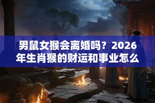 男鼠女猴会离婚吗？2026年生肖猴的财运和事业怎么样？