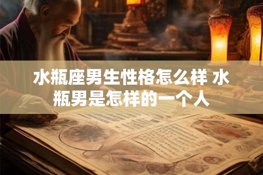 水瓶座男生性格怎么样 水瓶男是怎样的一个人 水瓶座男生性格怎么样 水瓶男是怎样的一个人