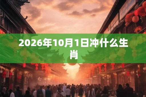 2026年10月1日冲什么生肖